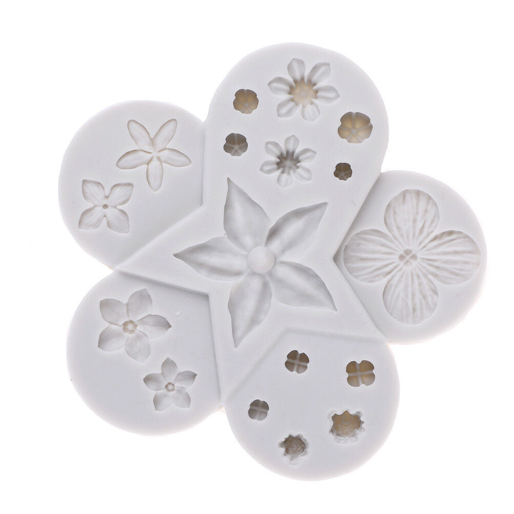 Flower silicone mold fondant mold cake decorating tool chocolate gumpaste .l8