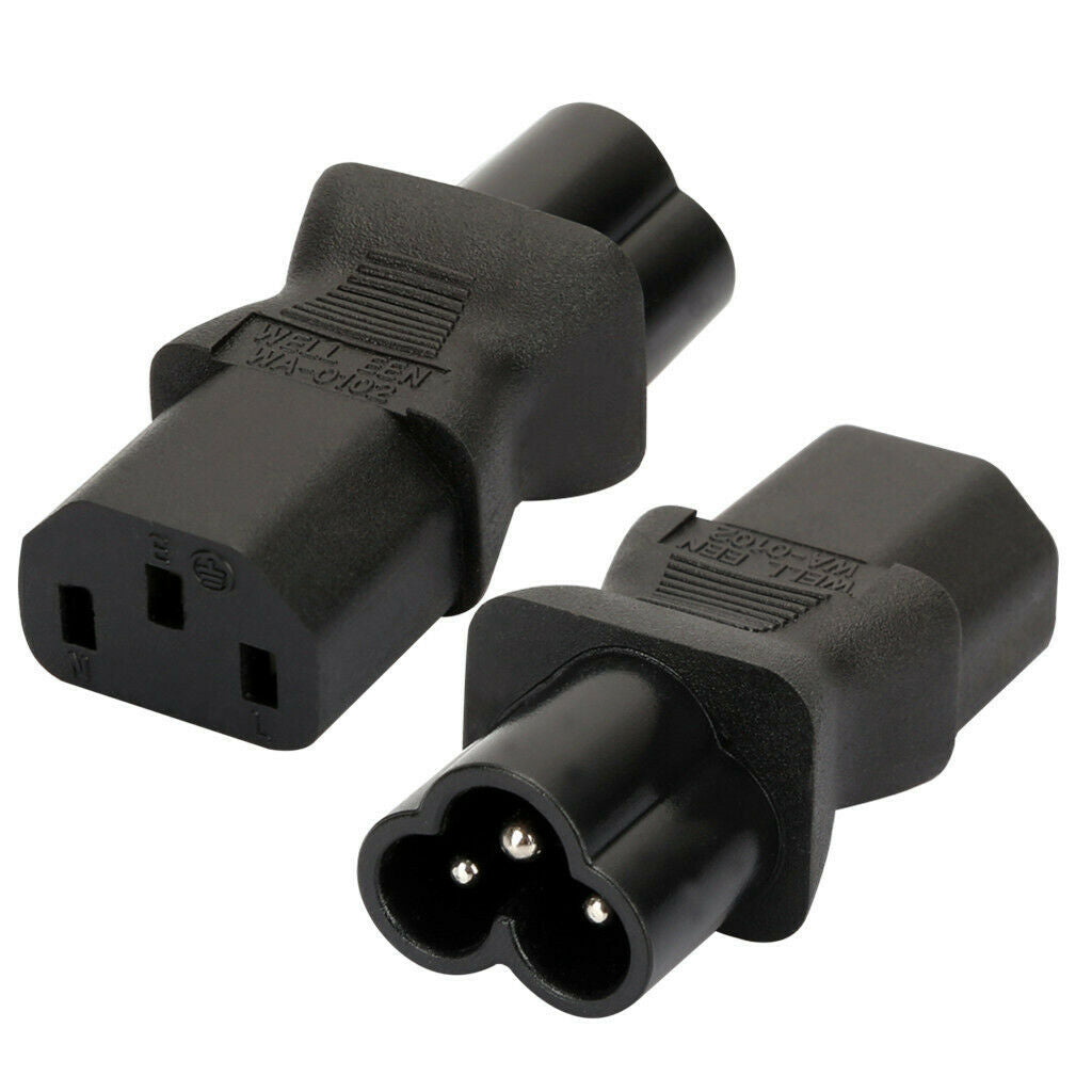 3Pin IEC 320 PDU UPS C13 To C6 Power Plug Adapter Converter Socket NEW HOT