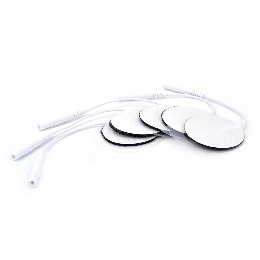 10X Round Replacement for Massager Tens Units Electrode Pads Therapy Machine BDA