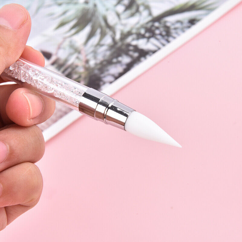 1pcs Dual-Ended Nail Art Silicone Sculpture Pen Nails Art Tools DIY Paint JD