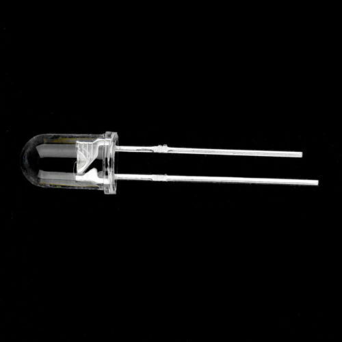 New 100pcs  Bright Round White LED Emitting Diode Electronic Light Bulb 5mm
