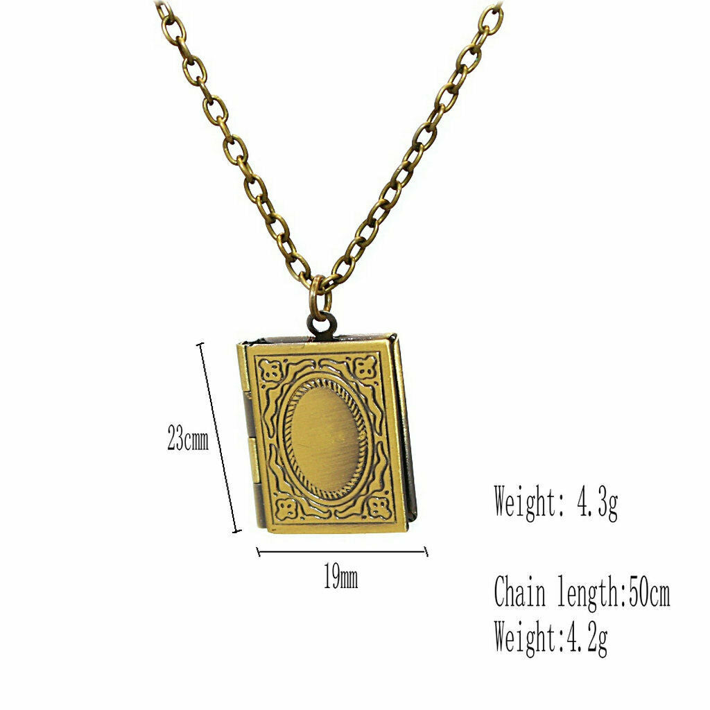 Retro Womens Religious Necklace DIY Lipstick Perfume Lockets Chain Jewelry