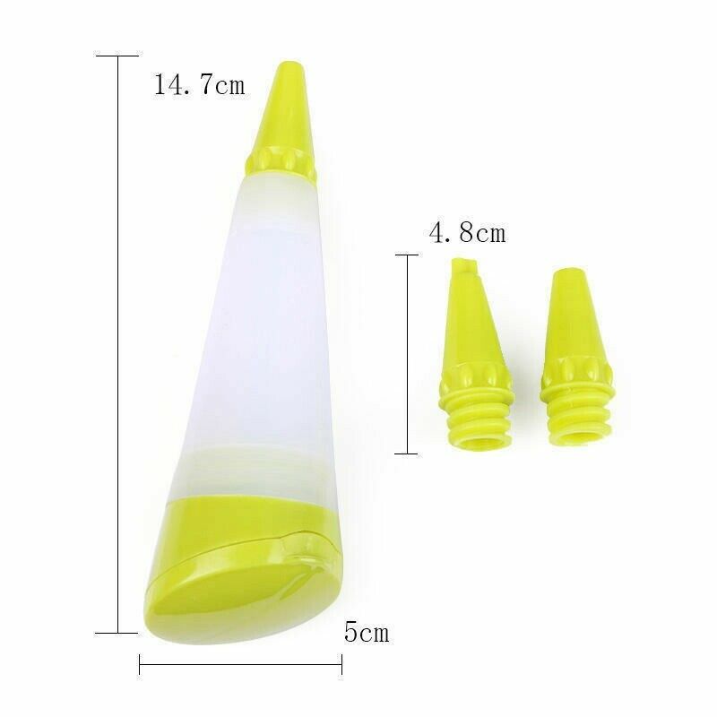 Silicone Pastry Icing Decorating Pen Piping Utensil Fondant Tool Nozzles Cake
