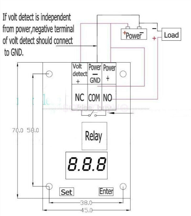 12V 24V Digital Voltage Meter Test Control Relay Timer Time Delay Switch Module