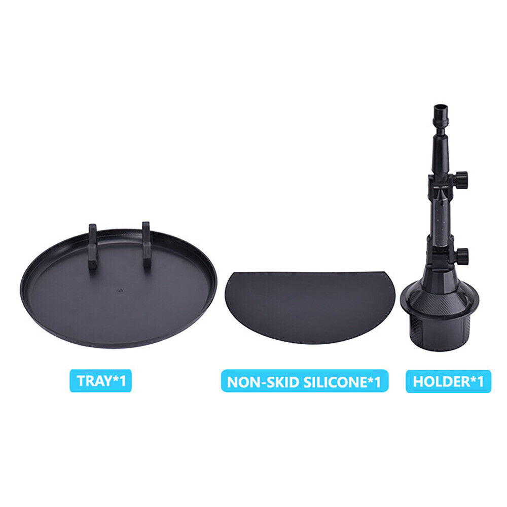 1PC Car Food Tray 360Âº Adjustable Snack Tray Drink Tray Car Cup Cellphone Holder