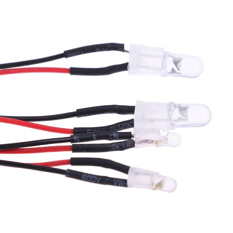1Pc RC On-Road Car LED Night 5mm White And 3mm Red Headlamps 4 LED Lig.l8