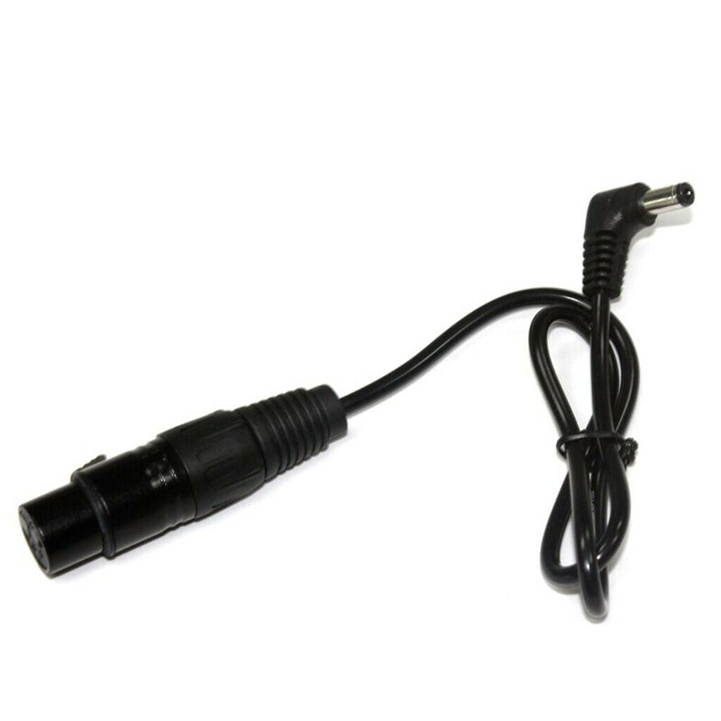 Right Angle DC to 4pin XLR Adapter Power Cable for Studio Video