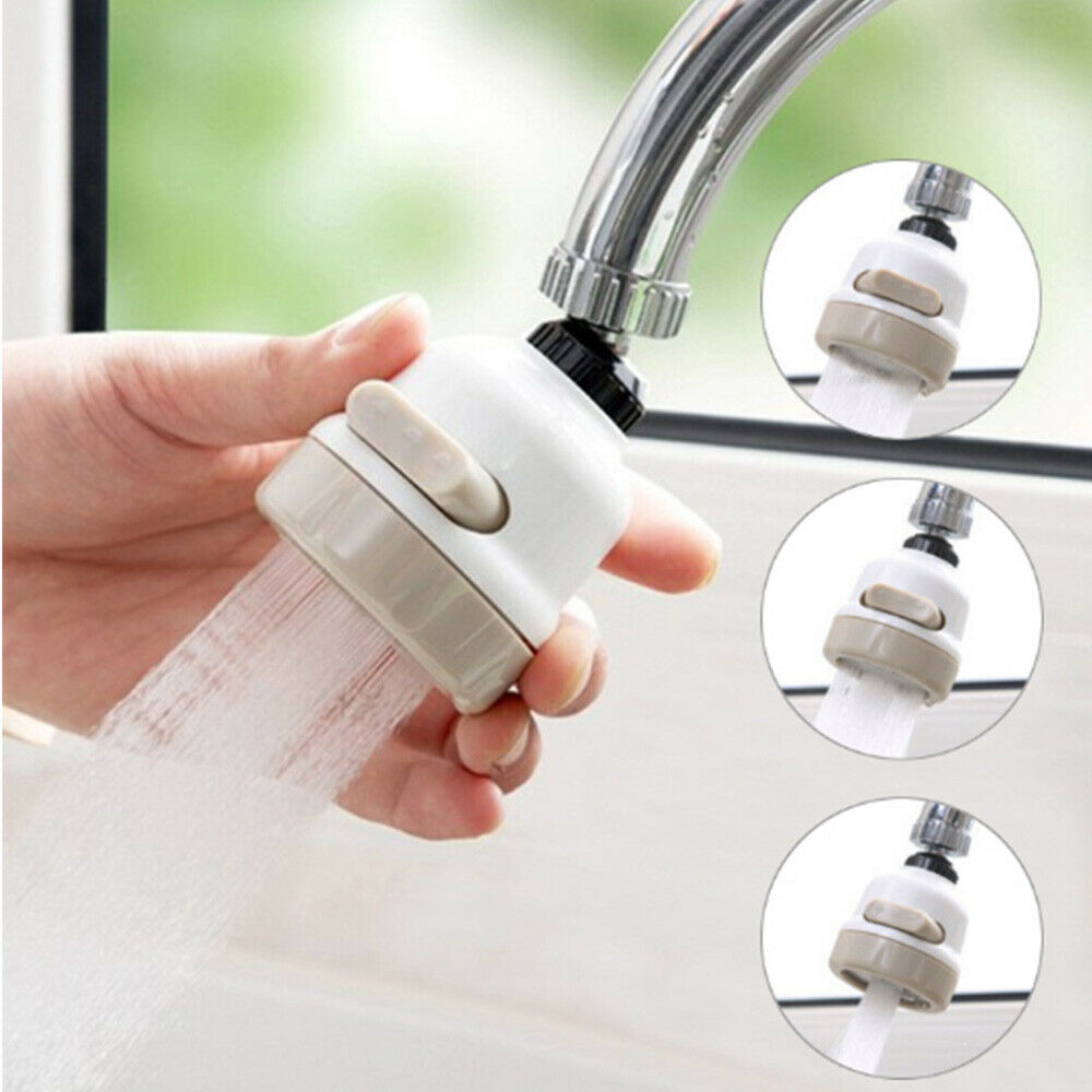 1Pcs Moveable Kitchen Tap Head 360° Rotatable Faucet Water Saving Filter Sprayer