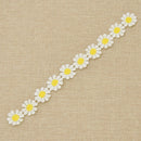 10 Pcs Diasy Applique Badge Embroidered Floral Collar Sewing Patch Dress Craft