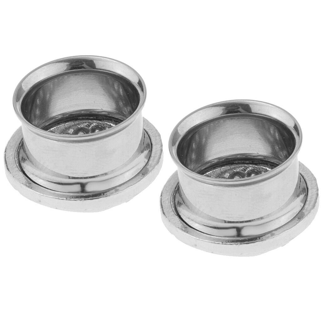2PCS Stainless Piercing Round Ear Expanders Ear Piercing Tunnels  Jewelry  16mm