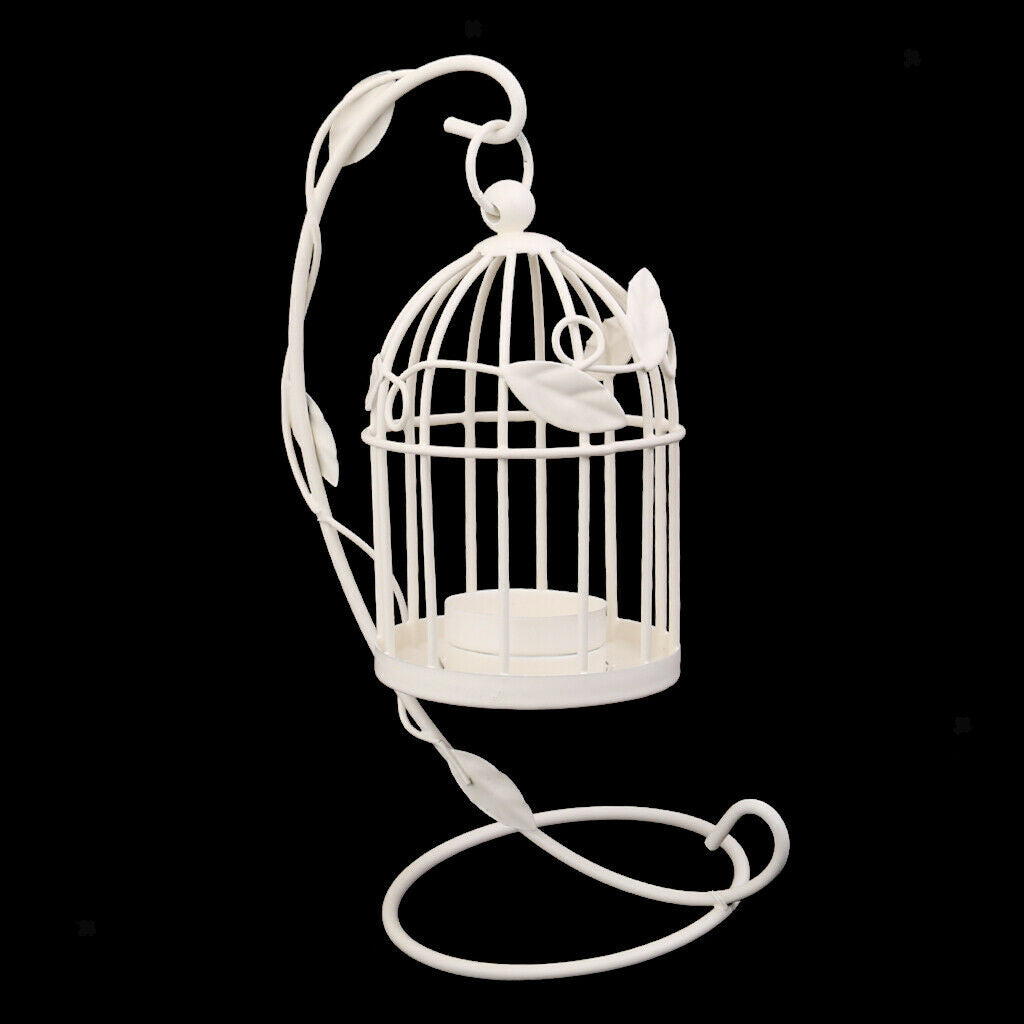 Wedding Birdcage Hanging Stands Candleholder Tealight Candleholder White