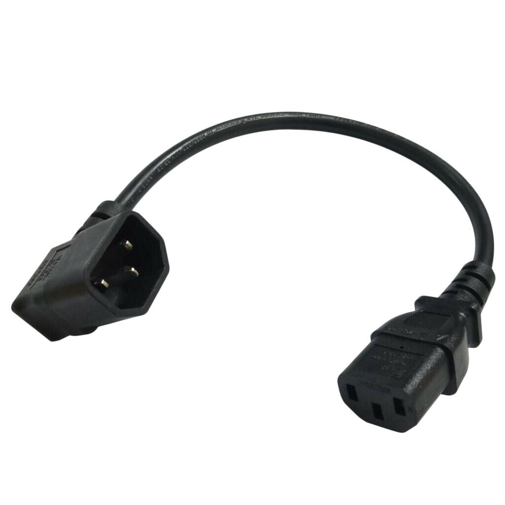 10A IEC 320 C14 To C13 AC Power Supply Extension Cord Adapter For PDU UPS