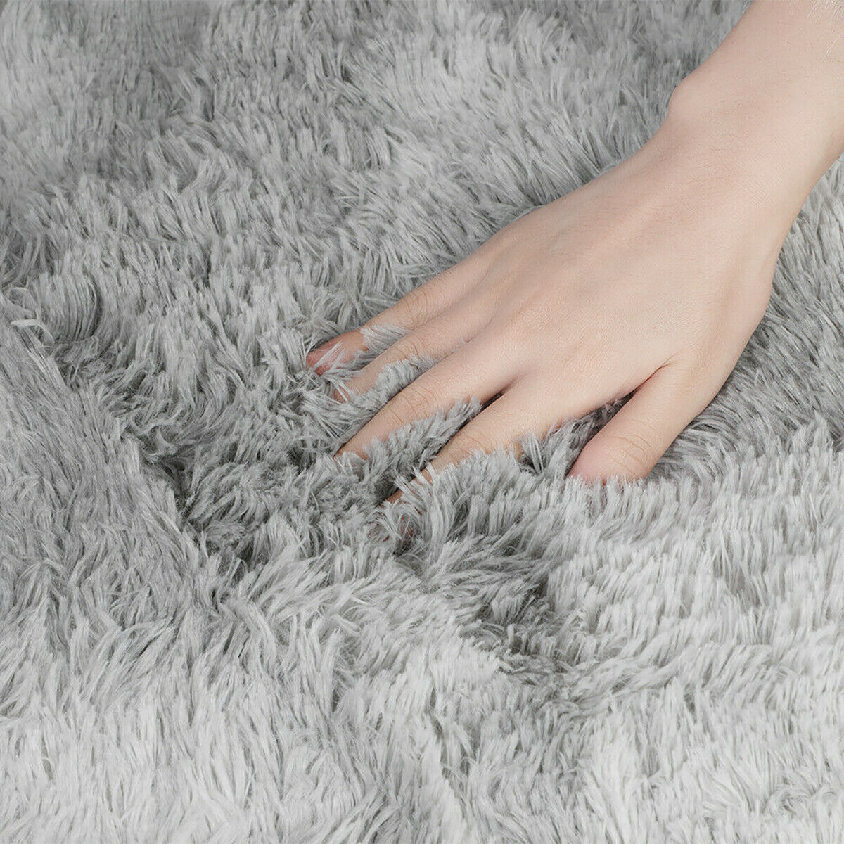 90x60CM Fluffy Rug Anti Slip SHAGGY RUG Soft Mat Floor Living Room Bedroom