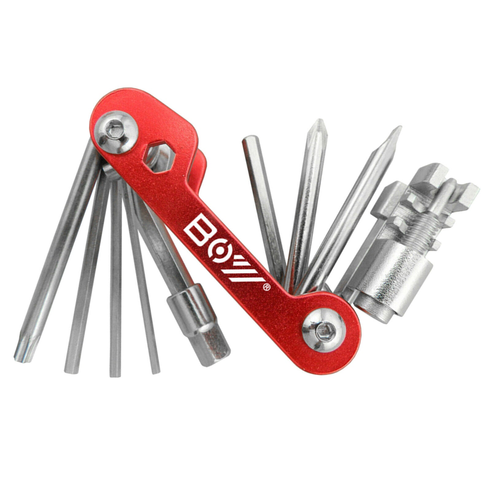 Bike Repair Multi Function Tool Kit 12 In 1 Bicycle Portable Folding Set Kit
