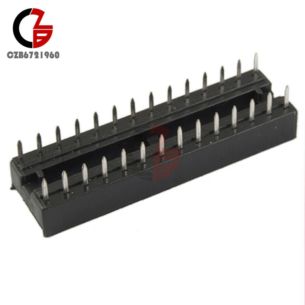 20PCS 28-Pin 28P  2.54mm Pitch Narrow DIP IC Sockets Adaptor Solder Type Socket