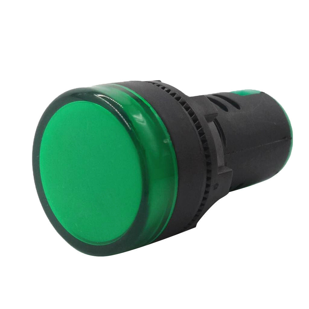 3X 22mm 220V AC LED Signal Indicator Light Lamp Red Green Yellow