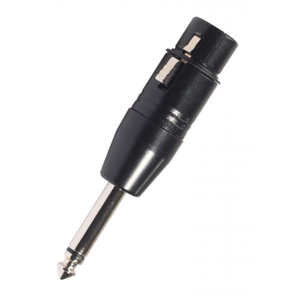 3 Pin XLR Female To 6.35mm Male Mono    Adapter Microphone Leader