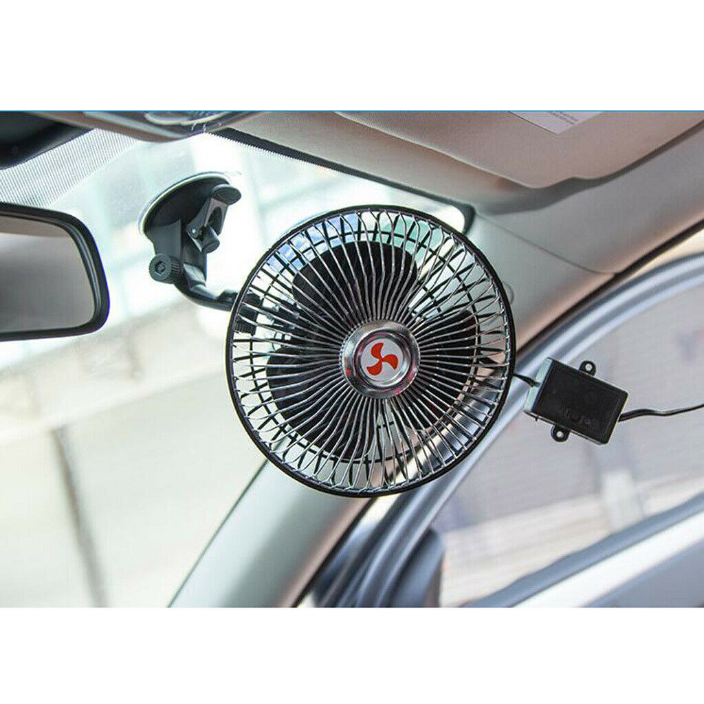 Premium 360 ° Universal Car 12V 80W 6 Inch Electric Cooling Fan