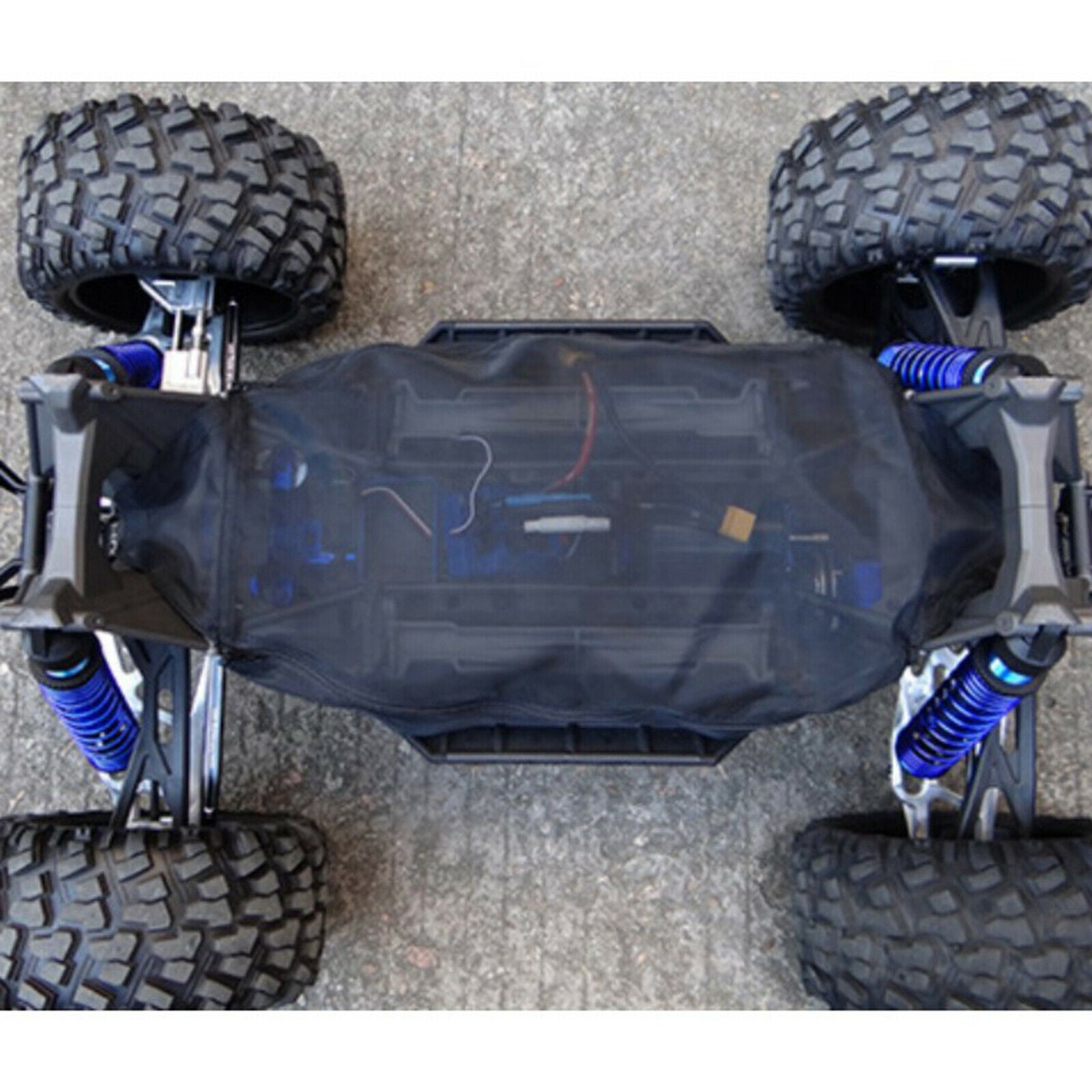 Protective Chassis Dust Resistant Dirt Guard Cover for 1/5 X-Maxx X, Black