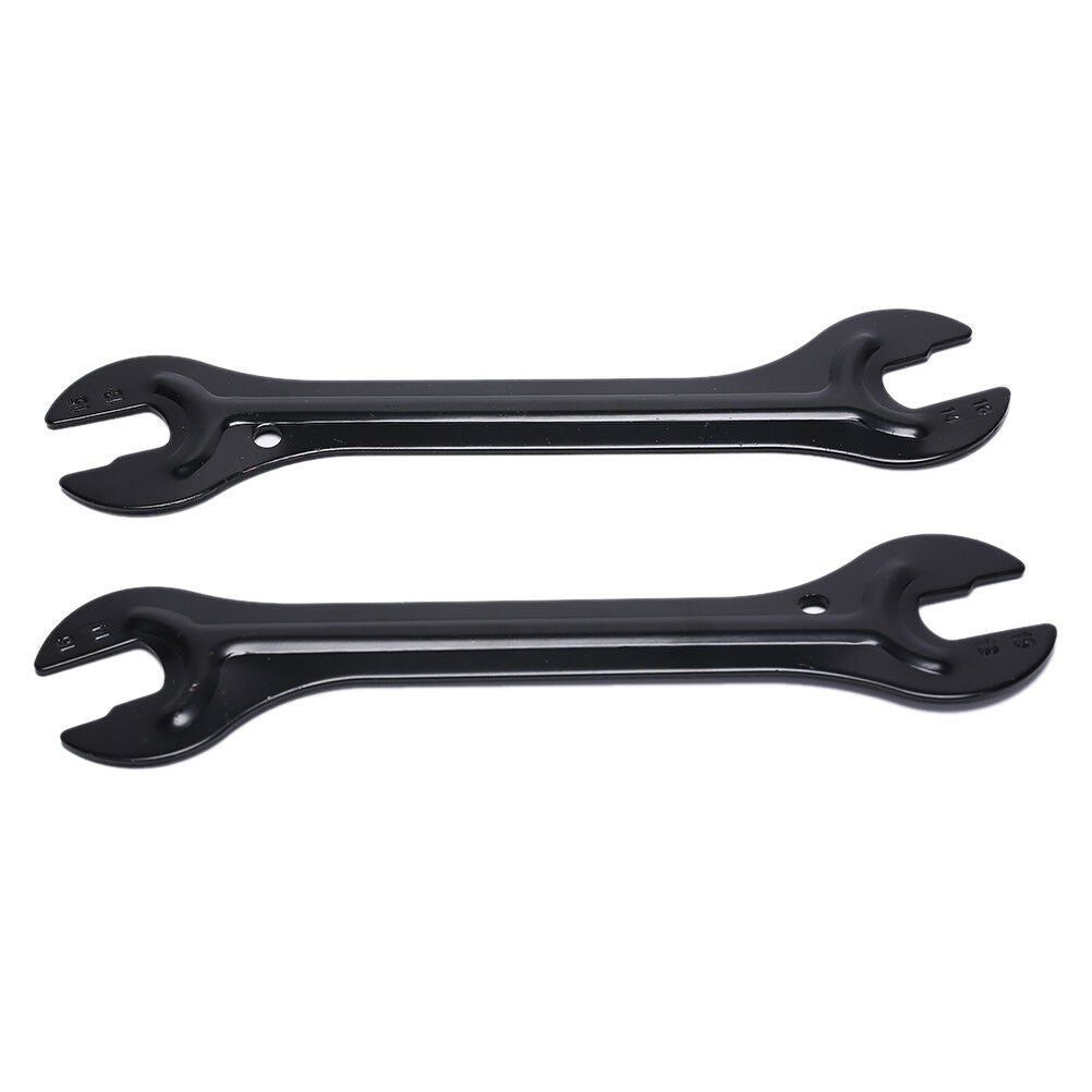 2 Pcs 13/14mm and 15/16mm Size Bike Head Open End Axle Hub Cone Wrench SpanDEAU