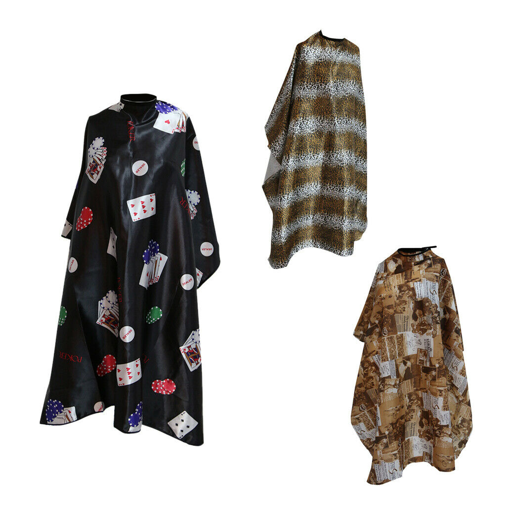 2x Washable Hair Cutting Capes Gowns Barber Shop Gown Apron Hairdressing
