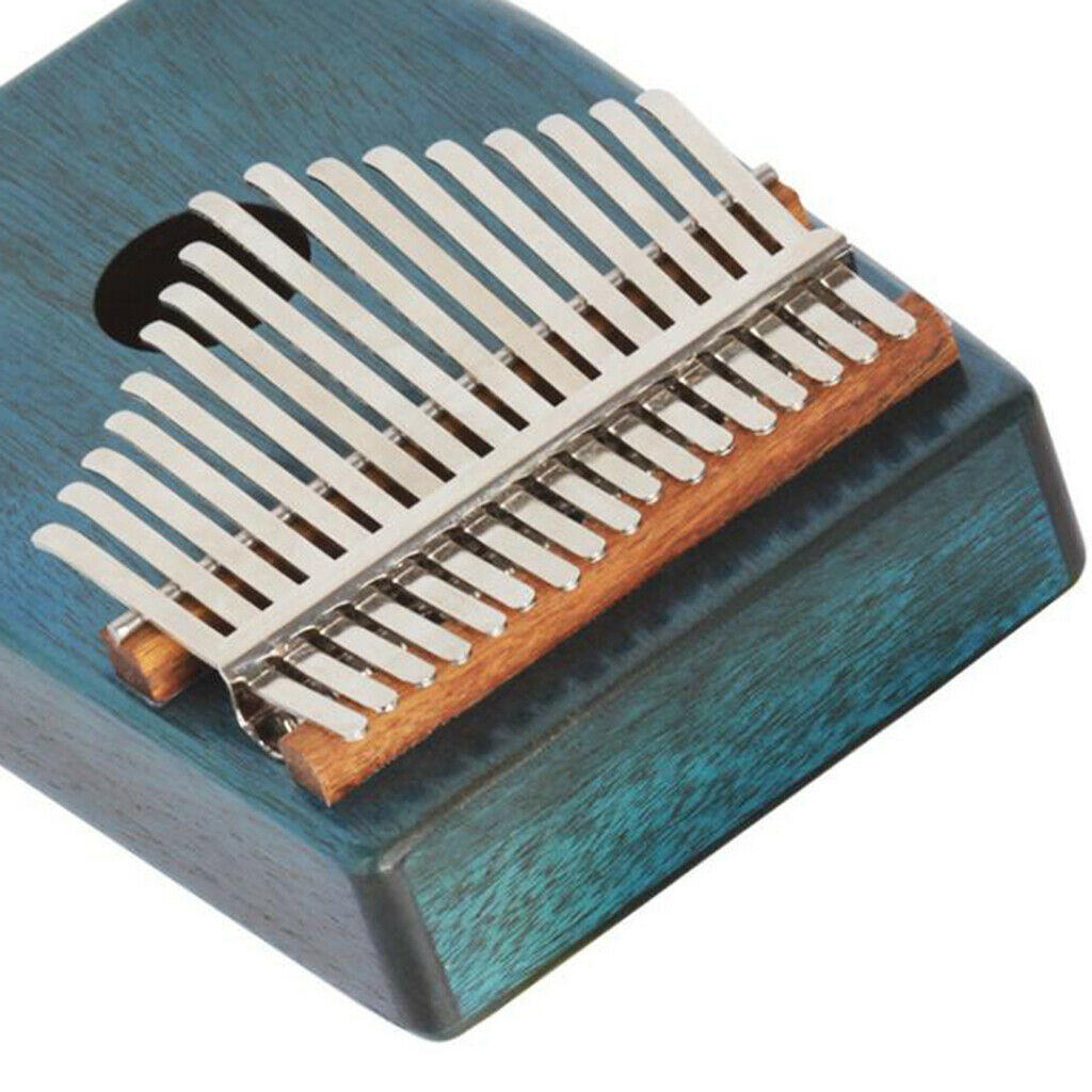 Portable Solid Mahogany 17 Key Kalimba Mbira with Bag African Musical Instrument