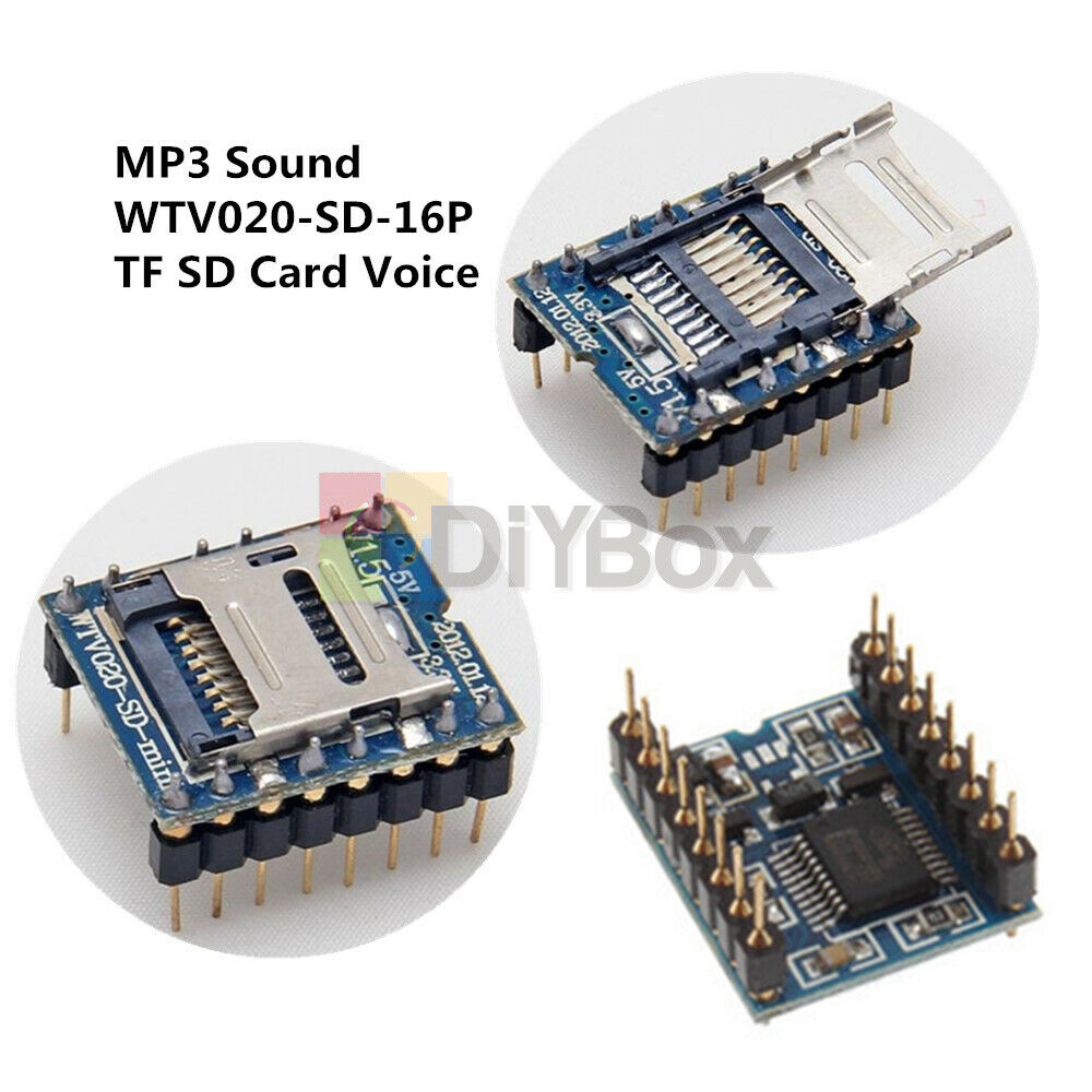 U-disk audio player TF SD card voice module MP3 Sound WTV020-SD-16P arduino D