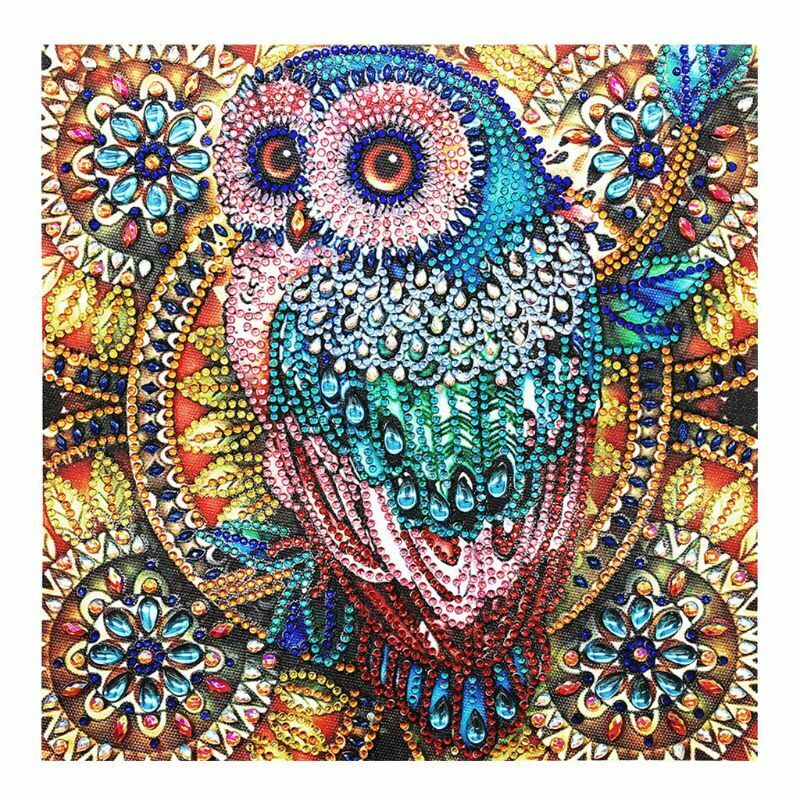 Owl DIY 5D Special Shaped Diamond Painting Embroidery Cross Stitch Kit