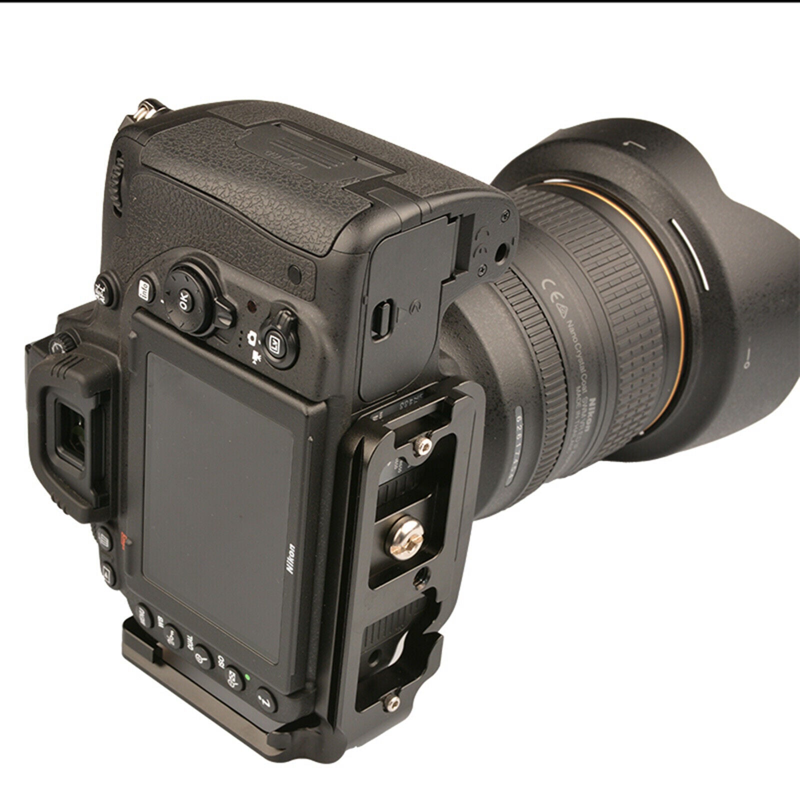 Vertical Plate L Bracket Holder for Nikon D750 Quick Release 1/4 Inch Screw