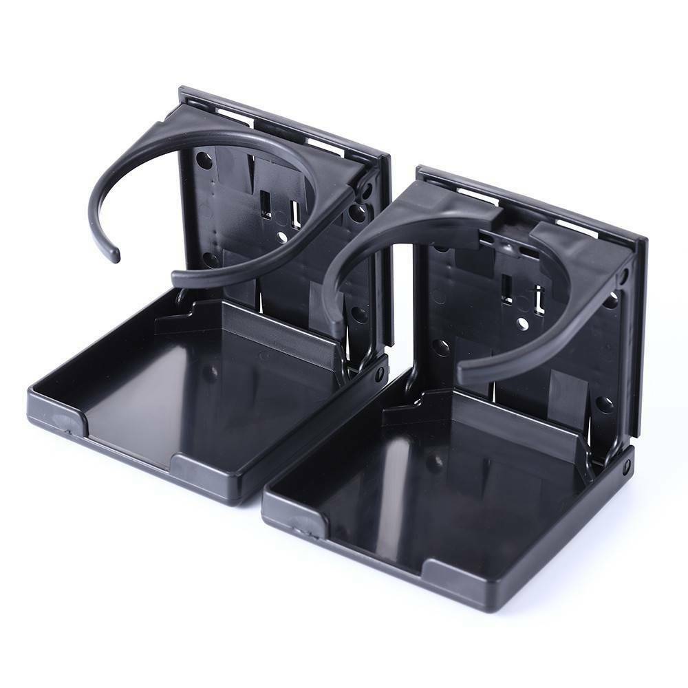 Black Universal Adjustable Folding Cup Drink Holder Car Truck Boat Camper RV