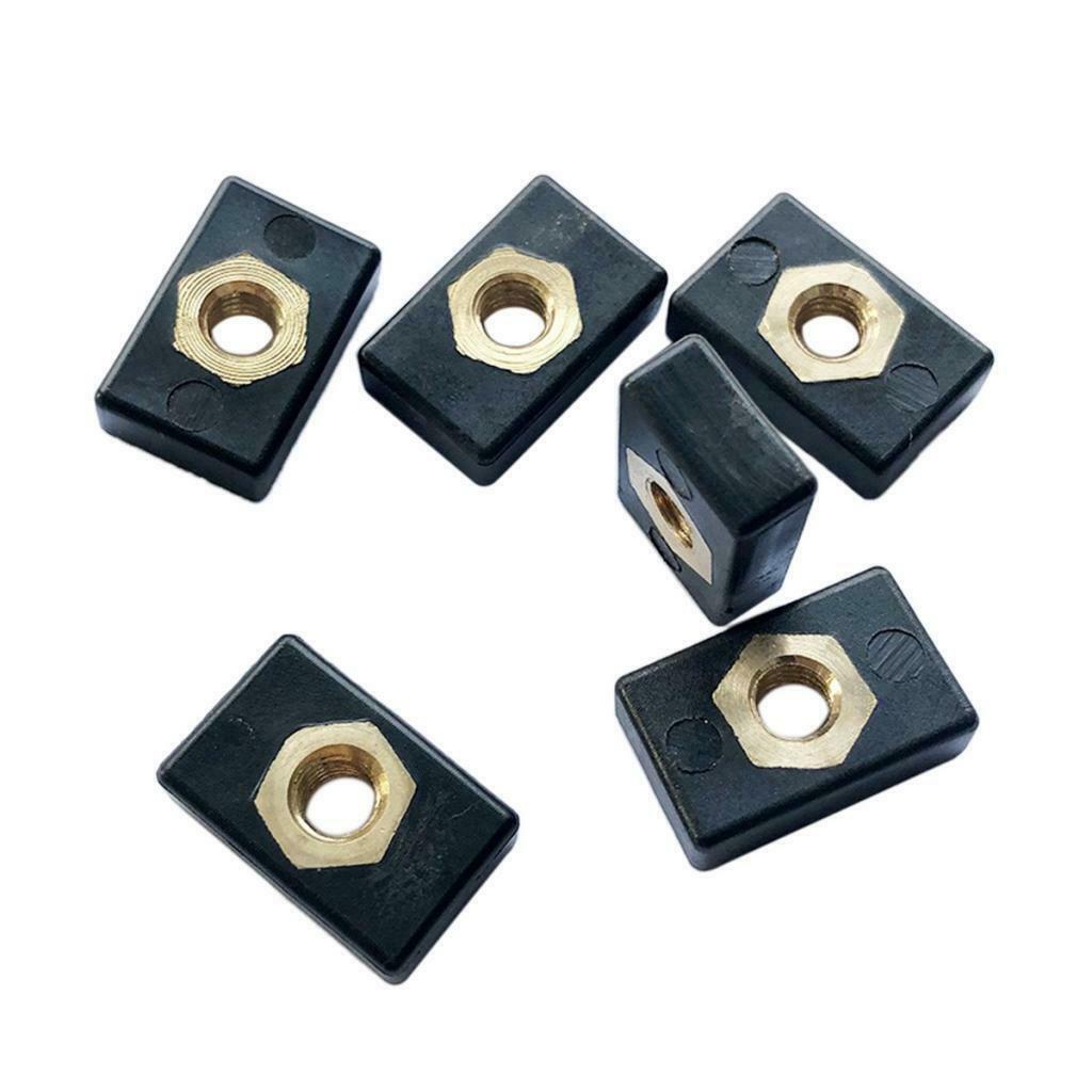 12pcs Fishing Boat Kayak Track Rail Screw Mounting Nut M6 Nutsert Accessories