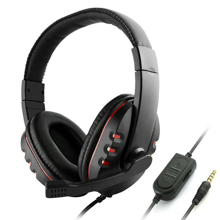 Wired Gaming Headset Surround with Microphone Headphones For PS4 PS5 Xbox One PC