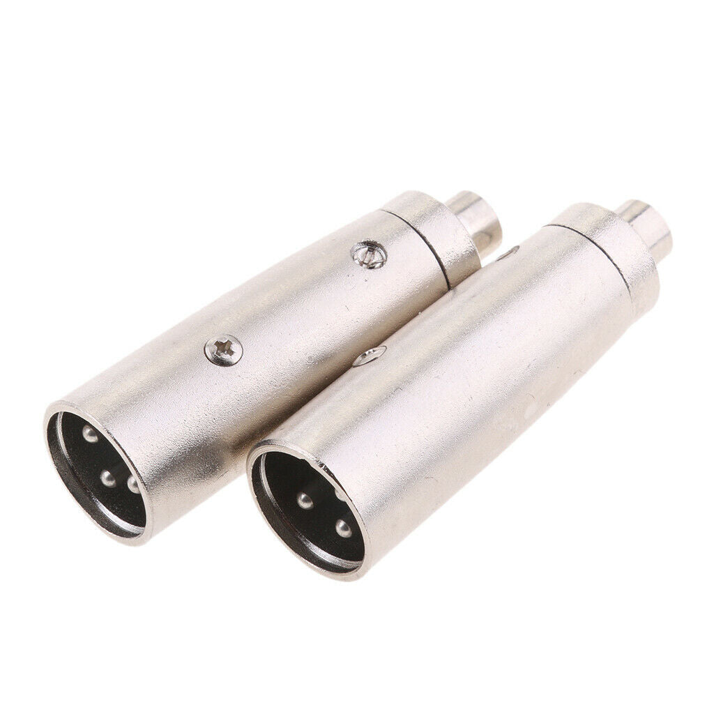 3-Pin XLR Male to RCA Female Plug Audio Cable Microphone Mic Adapter