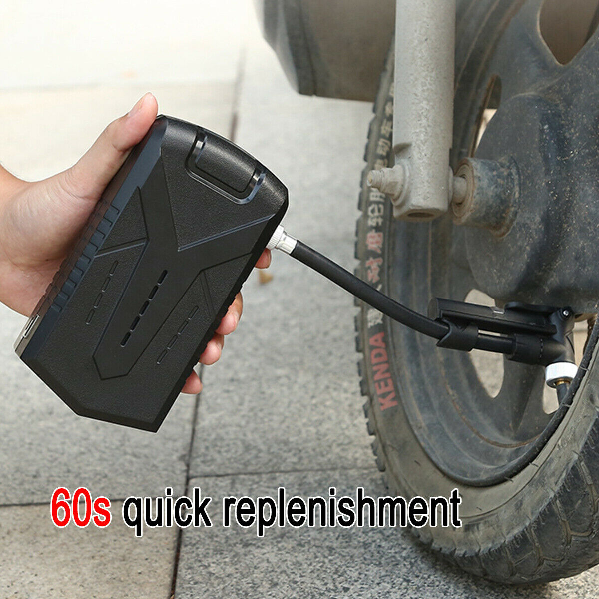 2000mAh Digital Car Tyre Inflator  Portable Electric 12V Air Compressor  â—
