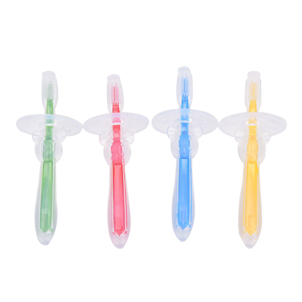 Silicone Kids Teether Training Toothbrushes  Infant Newborn Brush Tool A .l8