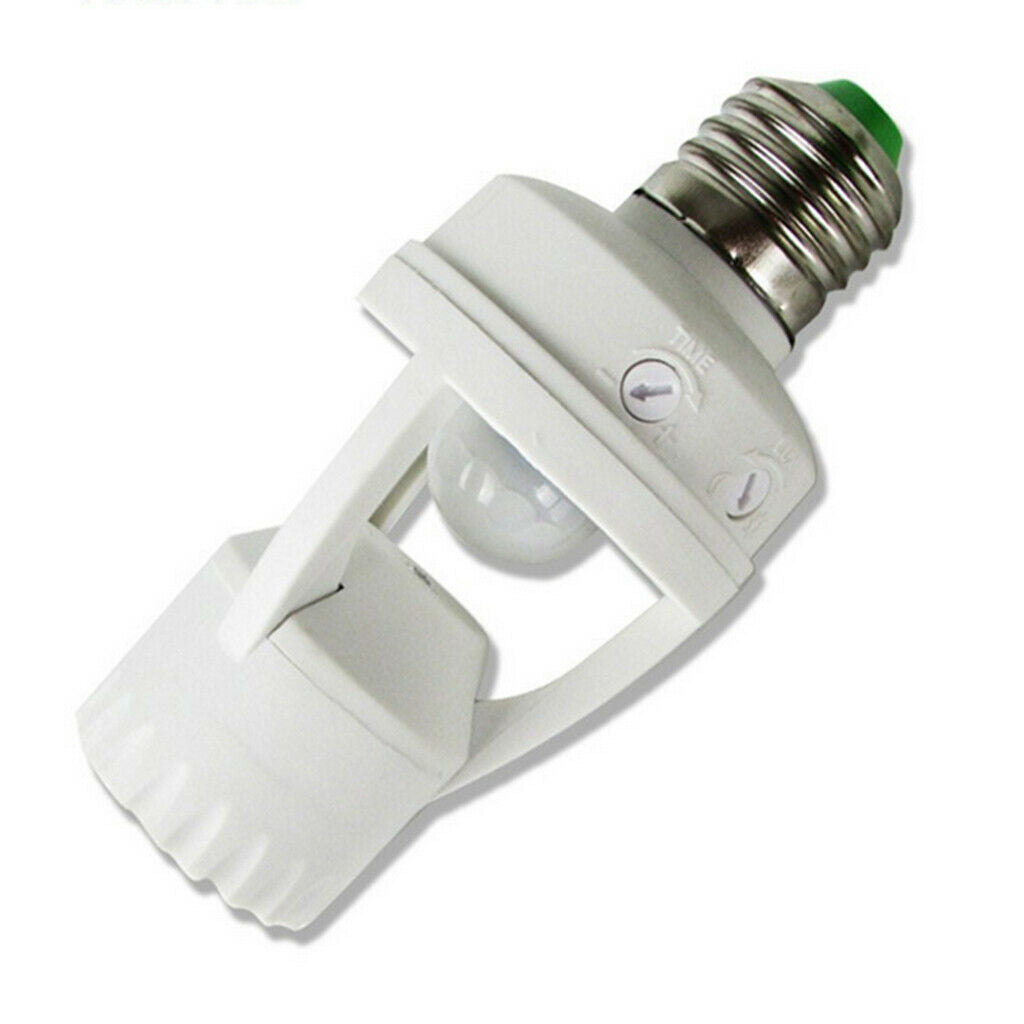 2 Pieces LED Pir Light Infrared Motion Sensor E27 Screw  Bracket
