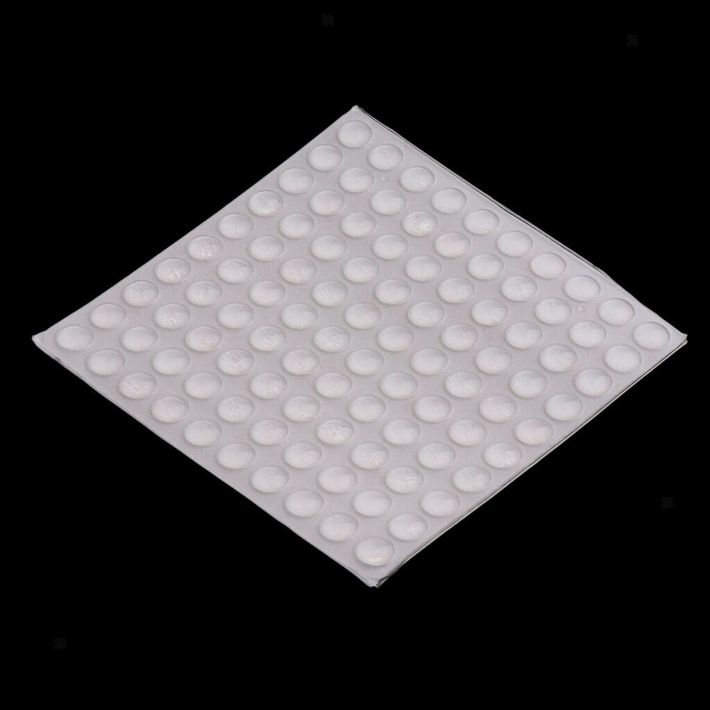 64Pcs 12mm Clear Door Knob Bumpers Stopper Self-Adhesive Bumpers Sticky Wall