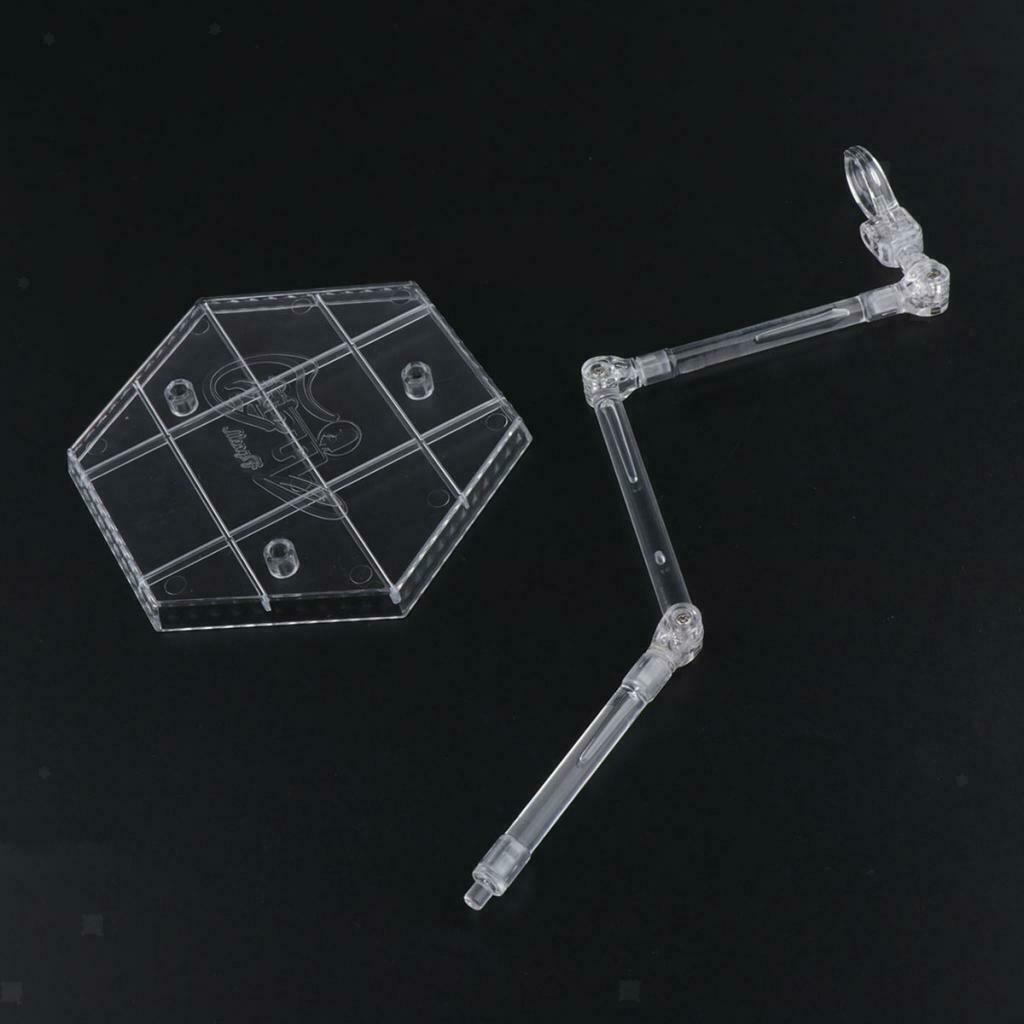 Clear Adjustable DIY Assembly Display Stand 1/6 Action Figures Accessories