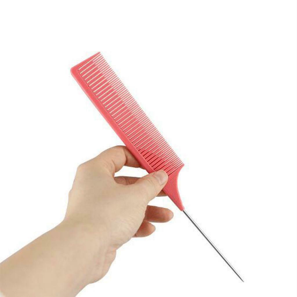 2Pcs ABS One-way Weaving Highlighting Foiling Hair Comb Coloring Combs