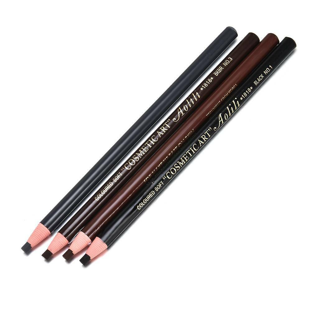 4pcs Waterproof Microblading Eyebrow Peel-off Pencil Eye Brow Makeup Cosmetic