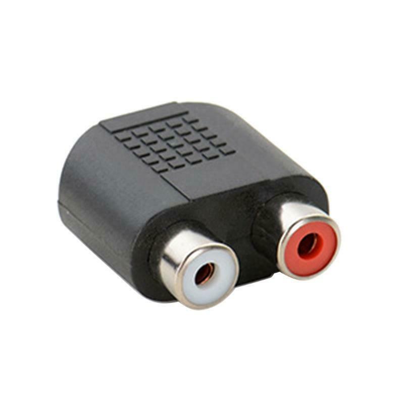 3.5mm Female To 2RCA Female Red And White Dual-channel Audio Conversion Plug 2Pc