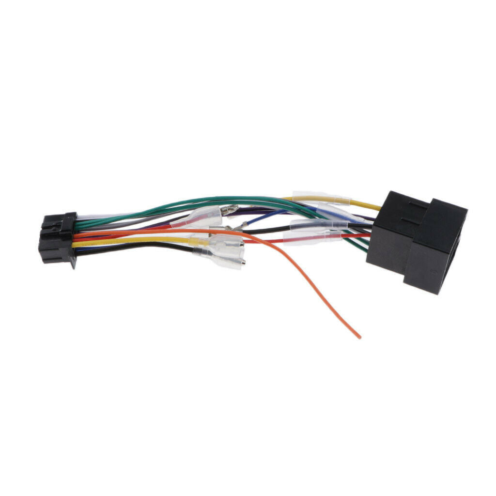 Auto Car Stereo 16Pin Radio ISO Harness Wire Plug Connector Adaptor Cable