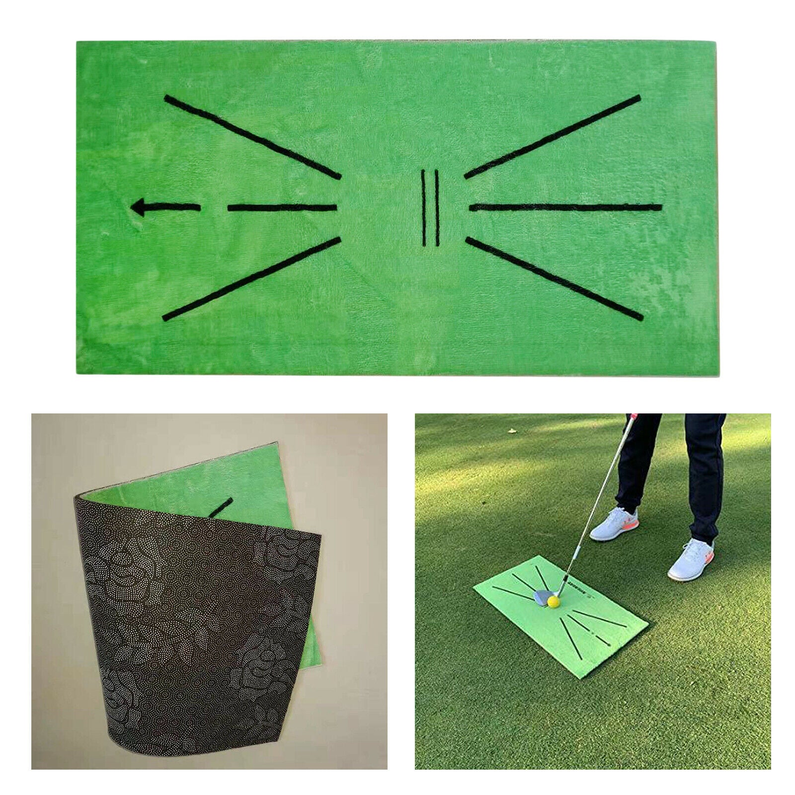 Training Aids Golf Accessories Green 60x30cm Gifts for Men Women