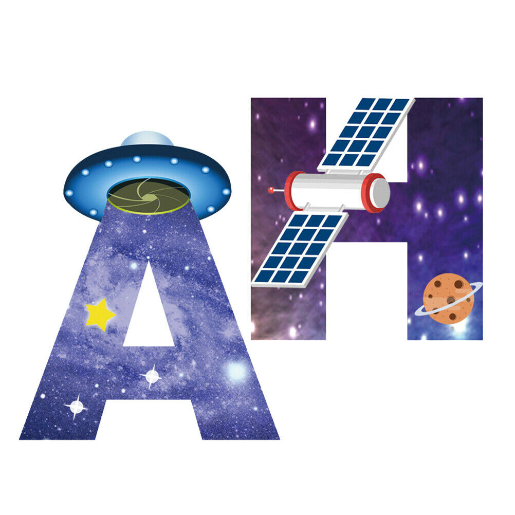 1set Solar System Outer Space Themed Birthday Party Decoration Paper Banne.J XC