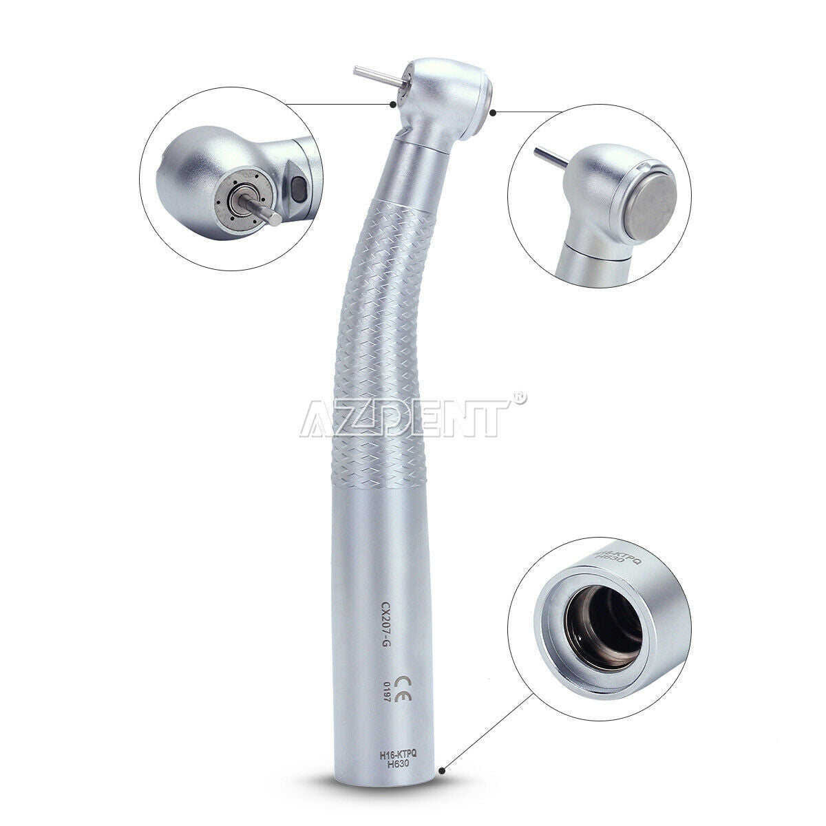 Dental Fiber Optic Torque Head Handpiece for MULTIfelx Quick Coupler