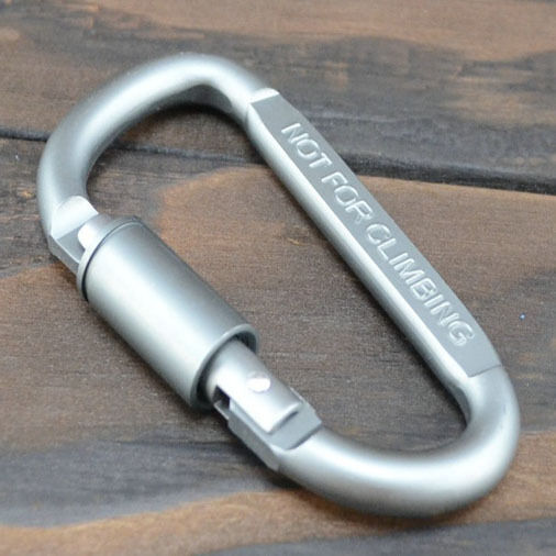 Lots 10 PCS D Shaped Carabiners Keychain Backpack Buckle Aluminum Alloy Outdoor