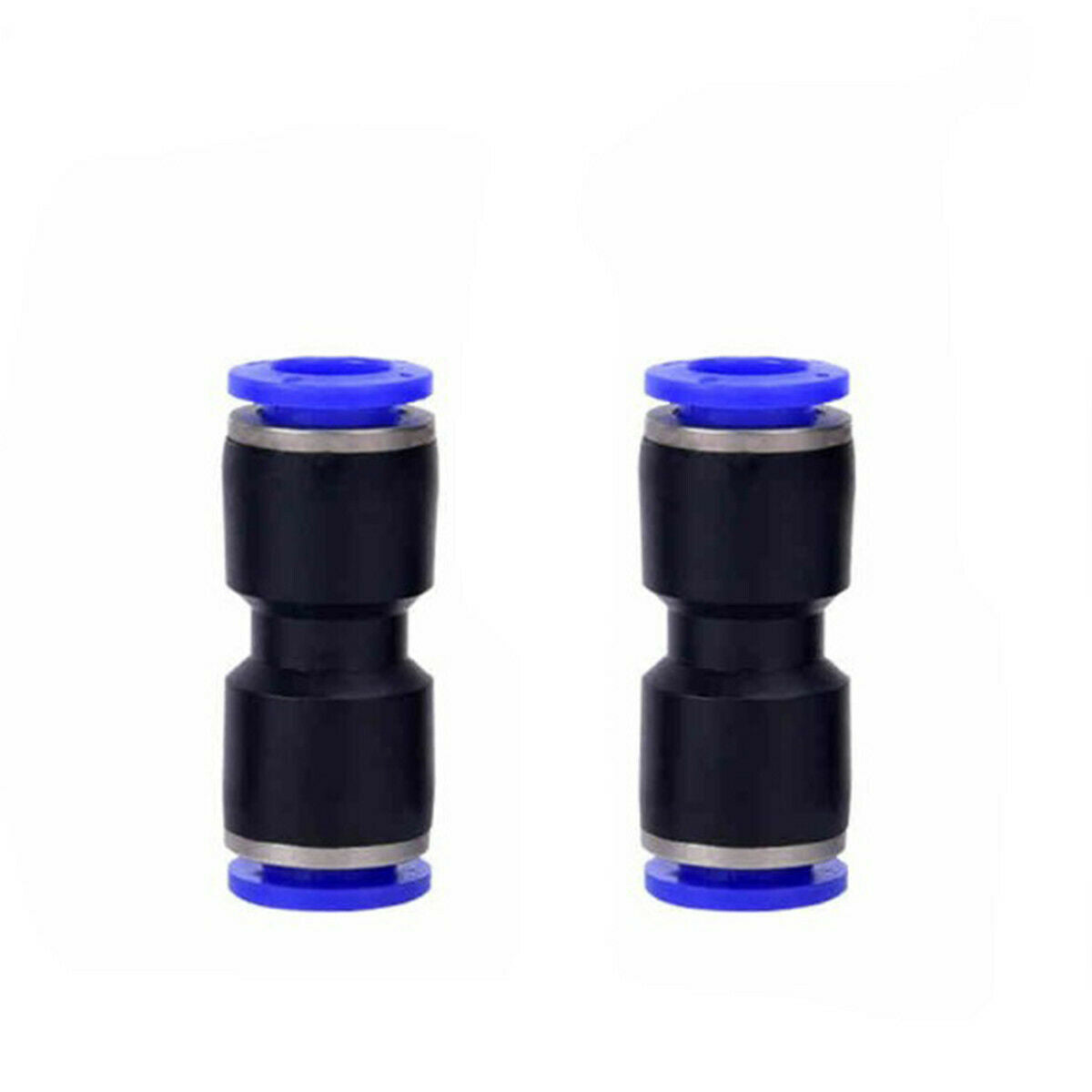 40x 6mm OD 1/4 Inch Plastic Pneumatic Push Connector Set Air Line Quick Fittings