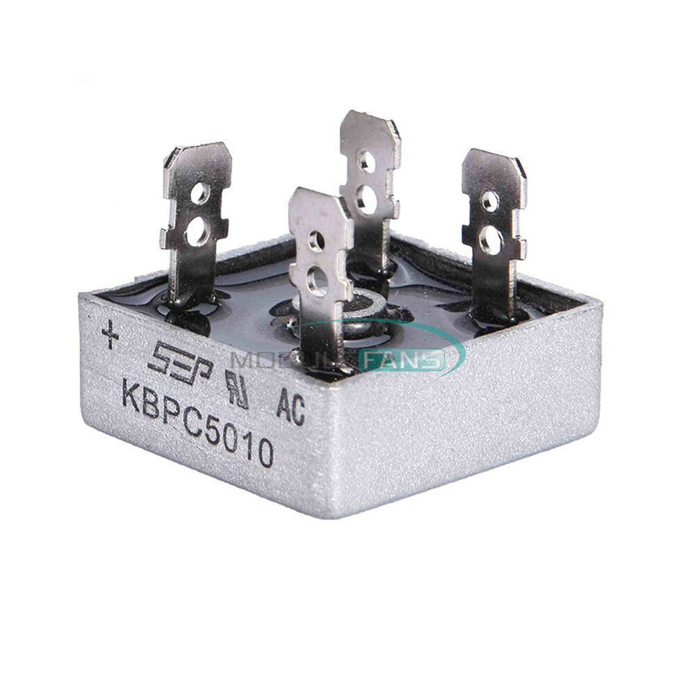 50A 250A 1000V Metal Case Single Phases Diode Bridge Rectifier KBPC5010