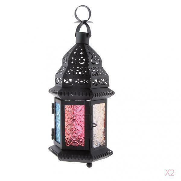 Metal Lock Moroccan Votive Candle