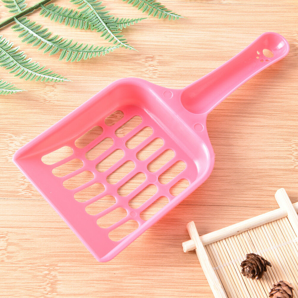 Cat Dog Plastic Litter Tray Scoop Spoon Random Color Waste Poop Shovel Cl.l8